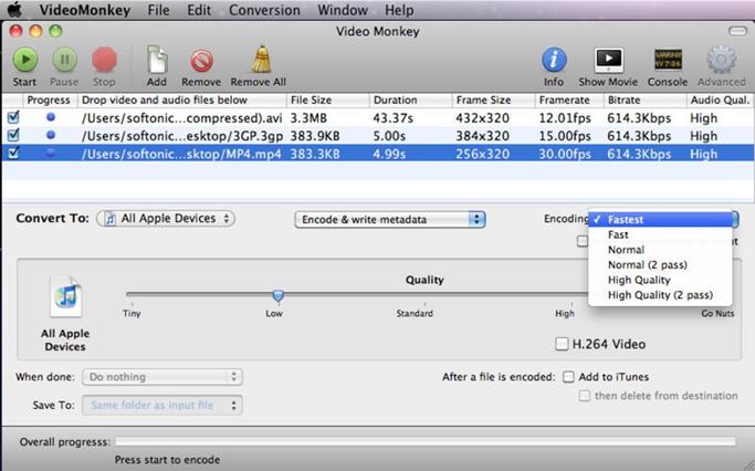 Video Monkey - Free Video Conversion Software For Mac