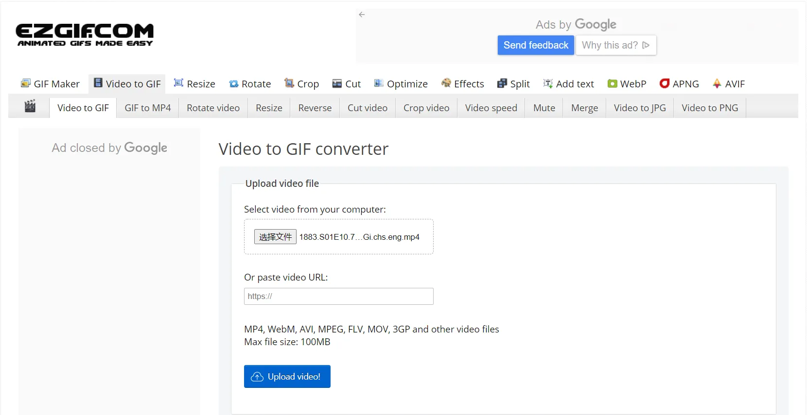 Gif to convert mp4 MP4 to