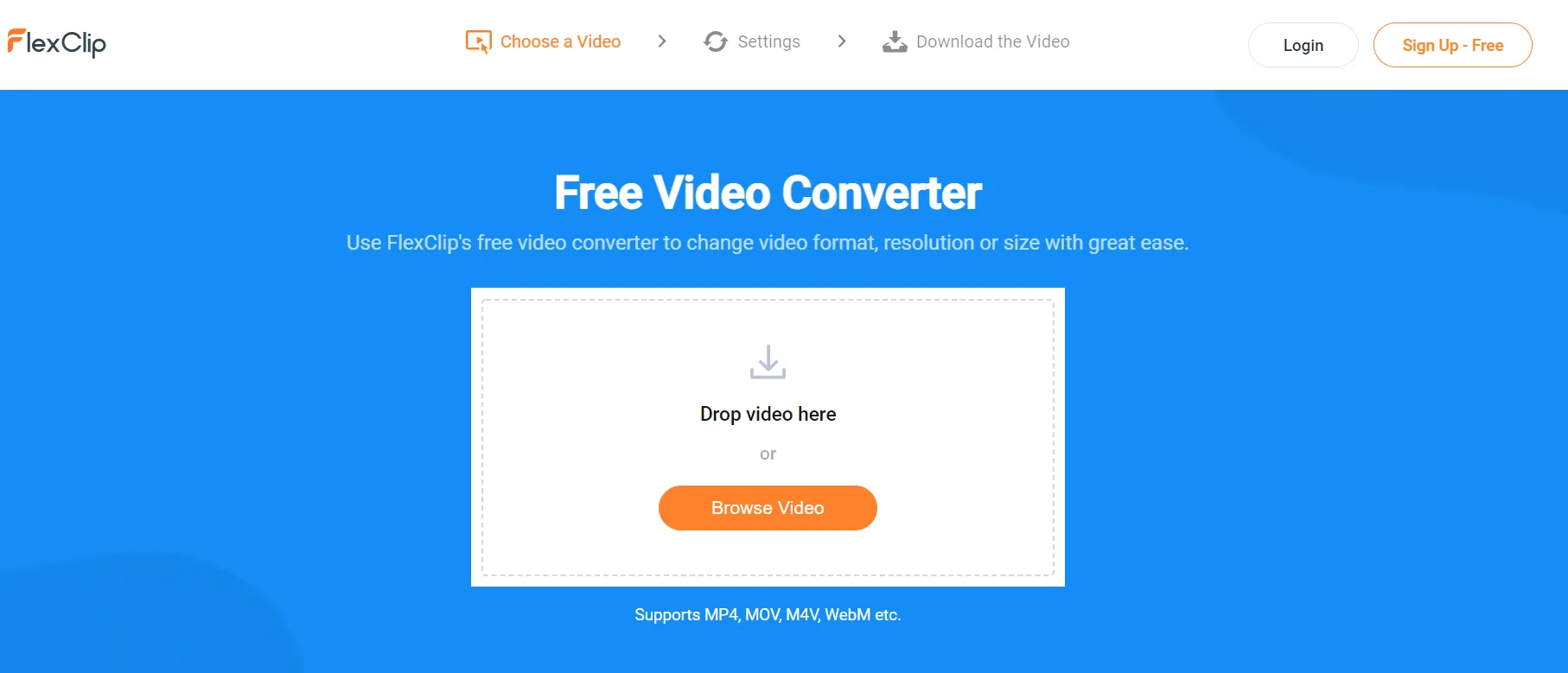 flexclip-online-video-converter